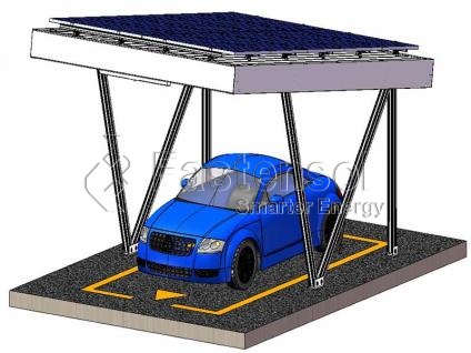 알루미늄 태양 방수 carport 장착 구조
