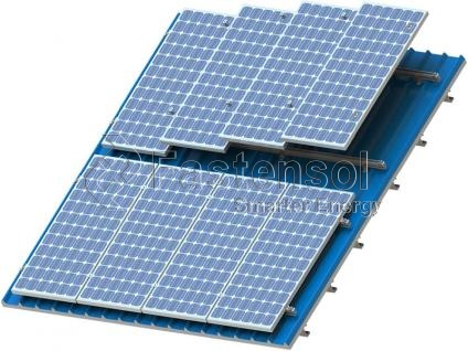 투광기 주석 지붕 태양 광 설치 시스템