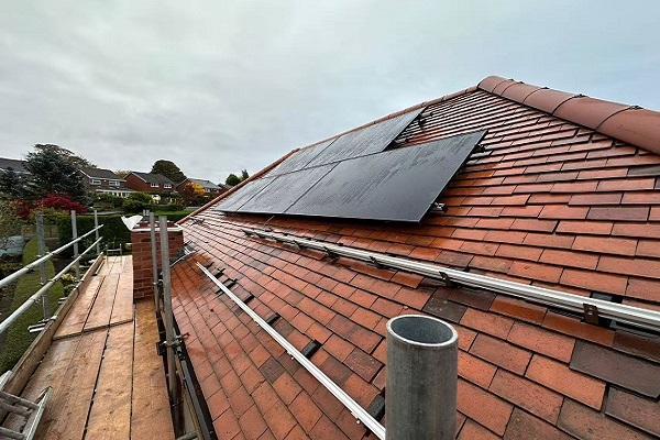 경사지붕용 평기와 지붕 후크